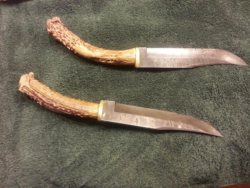 Custom Antler Handle Knives